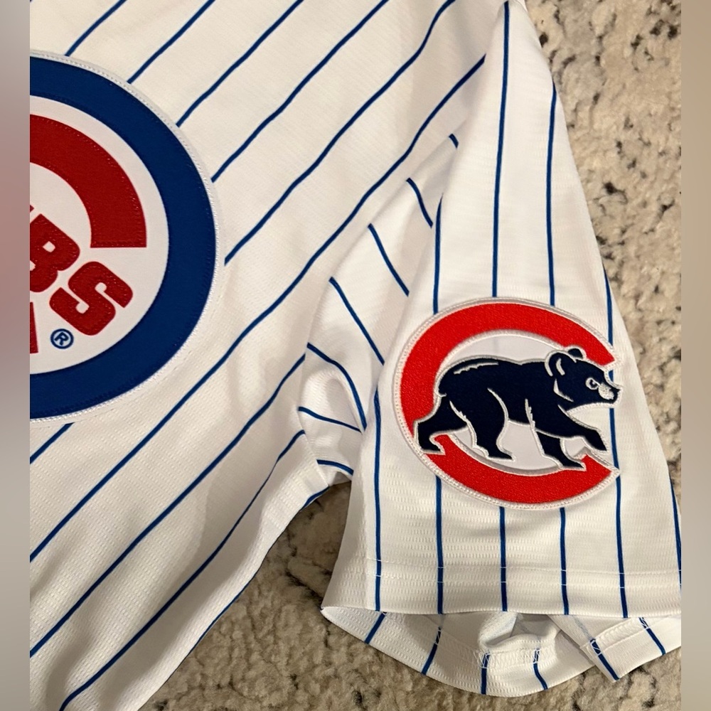 Nike Authentic Chicago Cubs Javier Baez World Series 2016 Jersey Men’s Sz: M - Picture 4 of 7